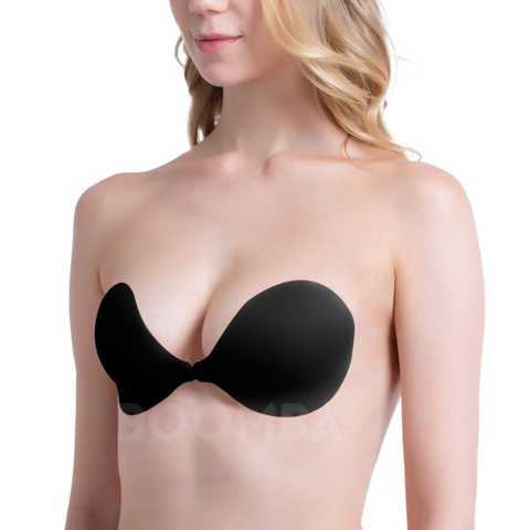Strapless Bras for Women, 3CM Silicon Reusable Adhesive Thick Padded Strapless  Backless Push Up Adhesive Invisible Nude Bra (Skin A) : :  Clothing, Shoes & Accessories