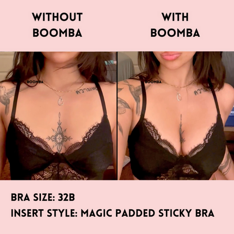 BOOMBA's Magic Padded Sticky Bra is 70% lighter than other padded sticky  bras in the market, so it stays on longer, more comfortably! 🥰…