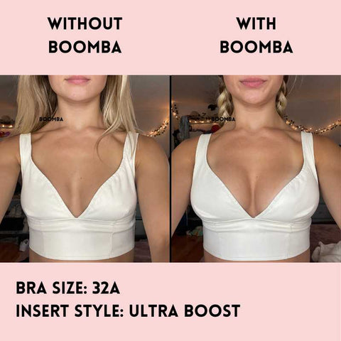 BOOMBA - Demi Boost Inserts - Beige - Size B on Designer Wardrobe