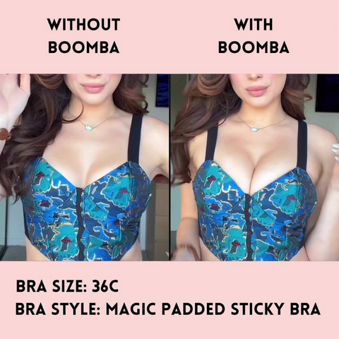 BOOMBA's Magic Padded Sticky Bra is 70% lighter than other padded sticky  bras in the market, so it stays on longer, more comfortably! 🥰…