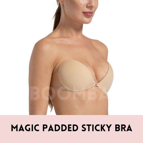 Add a size Gel padded bra cups - clear center clear back : Miracle