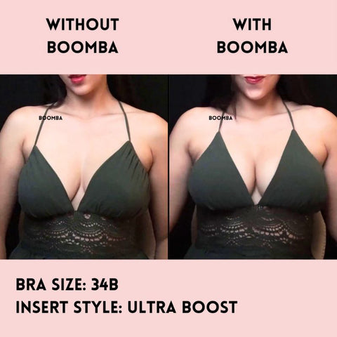 Boomba Bra, Boomba Ultra Boost Bra Inserts, Boomba Sticky Bra (Beige) :  : Clothing, Shoes & Accessories