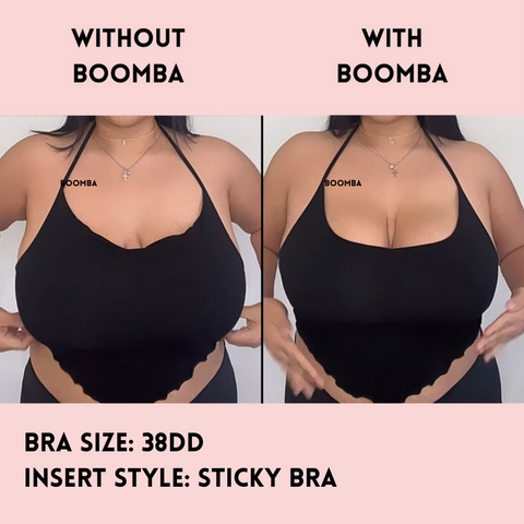 Turn up the heat with BOOMBA 😍🔥 Instantly make your outfits pop using our  Magic Padded Sticky bra! Our Magic Padded Sticky Bra i